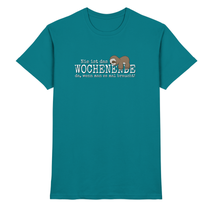 Kawaii Faultier Wochenende - Premium Shirt