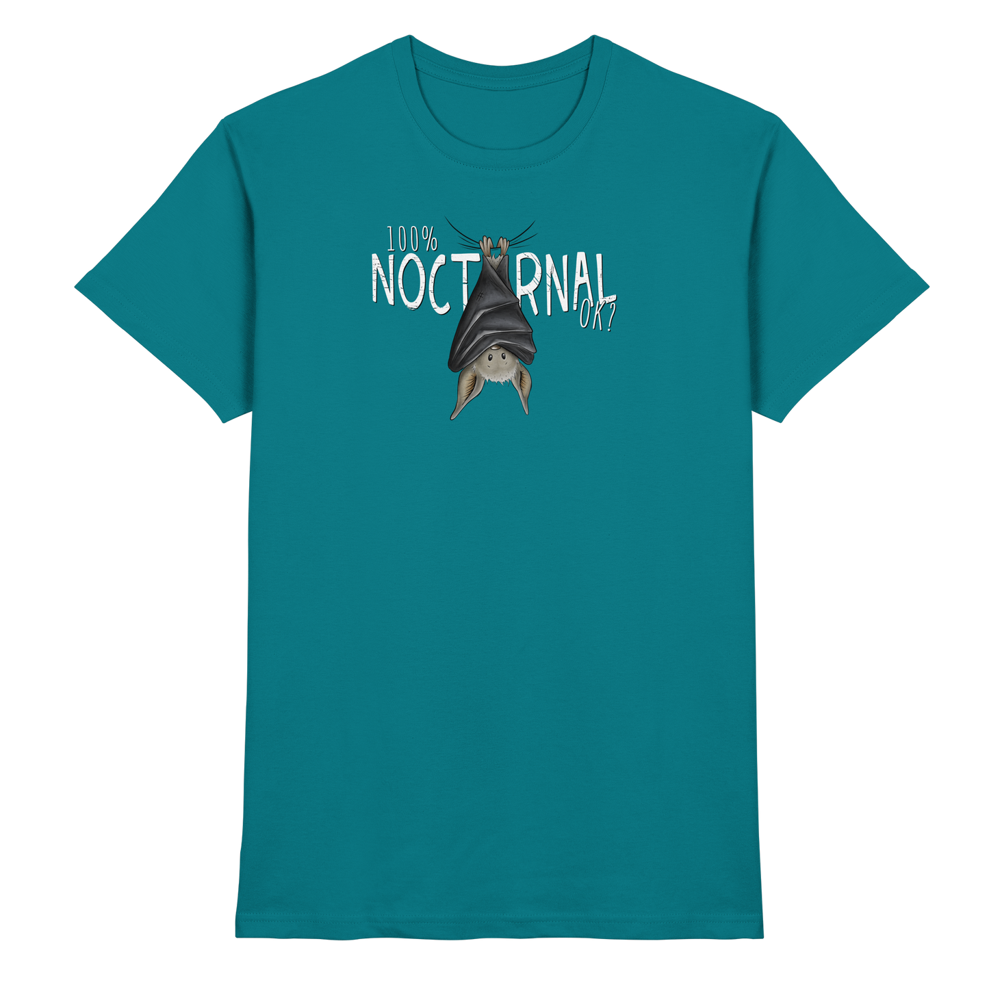 100% nachtaktive Fledermaus - Premium Shirt