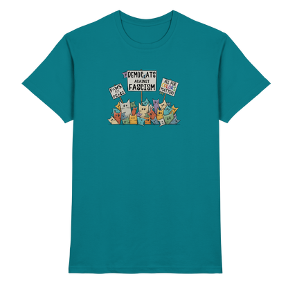 Demo-Katzen gegen Faschismus und für Vielfalt - Premium Shirt