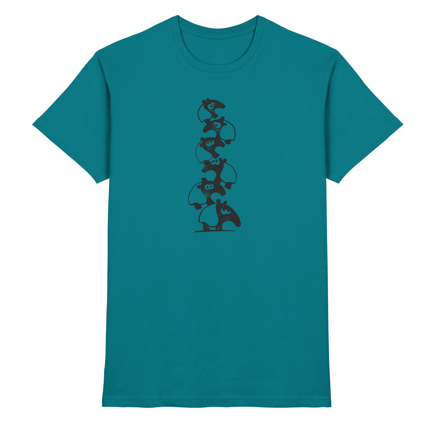 Lustiger Haufen aus Schabracken-Tapiren - Premium Shirt