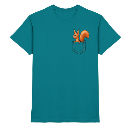 Lässiges Eichhörnchen In Tasche - Premium Shirt