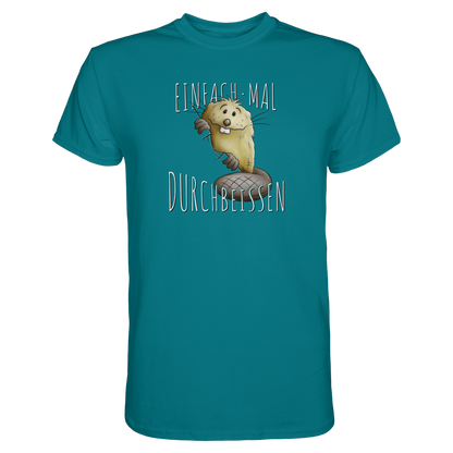 Einfach mal Durchbeissen Biber - Premium Shirt