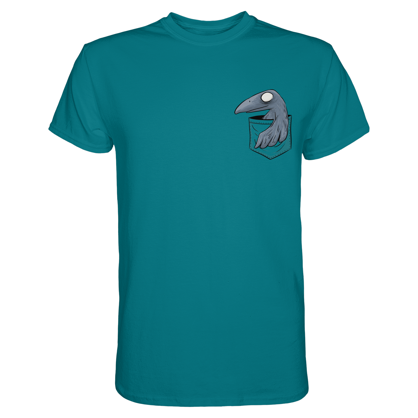 Grufti Rabe Krähe in der Tasche - Premium Shirt