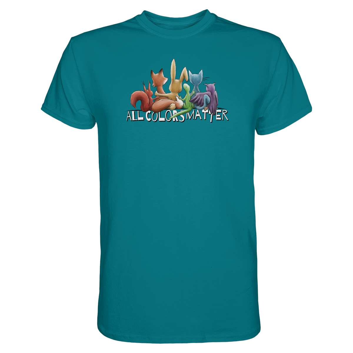 All Colors Matter! Regenbogen Tiere für Vielfalt - Premium Shirt