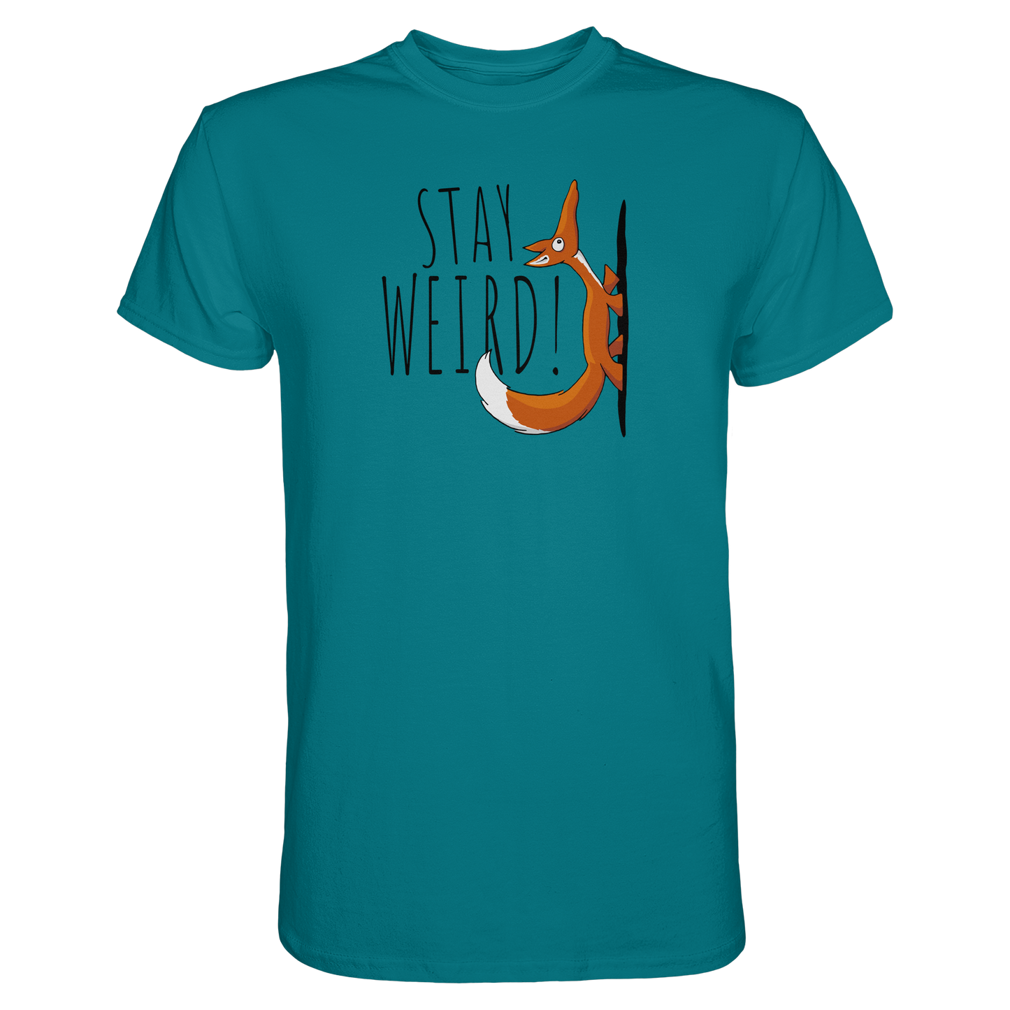 Stay Weird! Schräger Fuchs - Premium Shirt