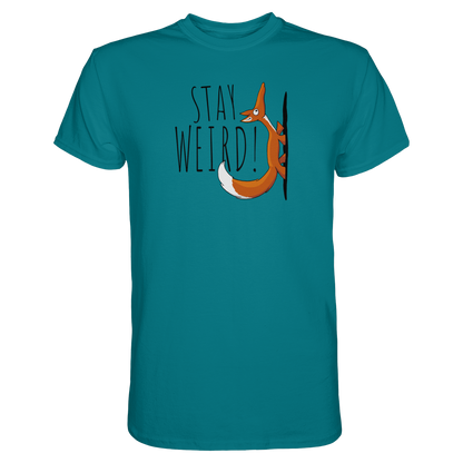 Stay Weird! Schräger Fuchs - Premium Shirt