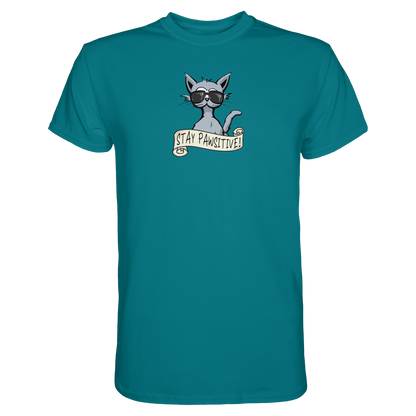 Stay Pawsitive Bleib lässig Hipster Katze - Premium Shirt