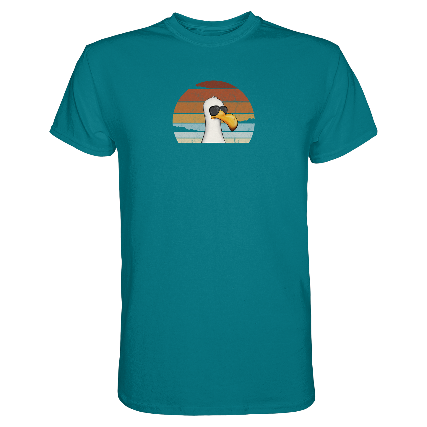 Cool lässige Retro Möwe - Premium Shirt