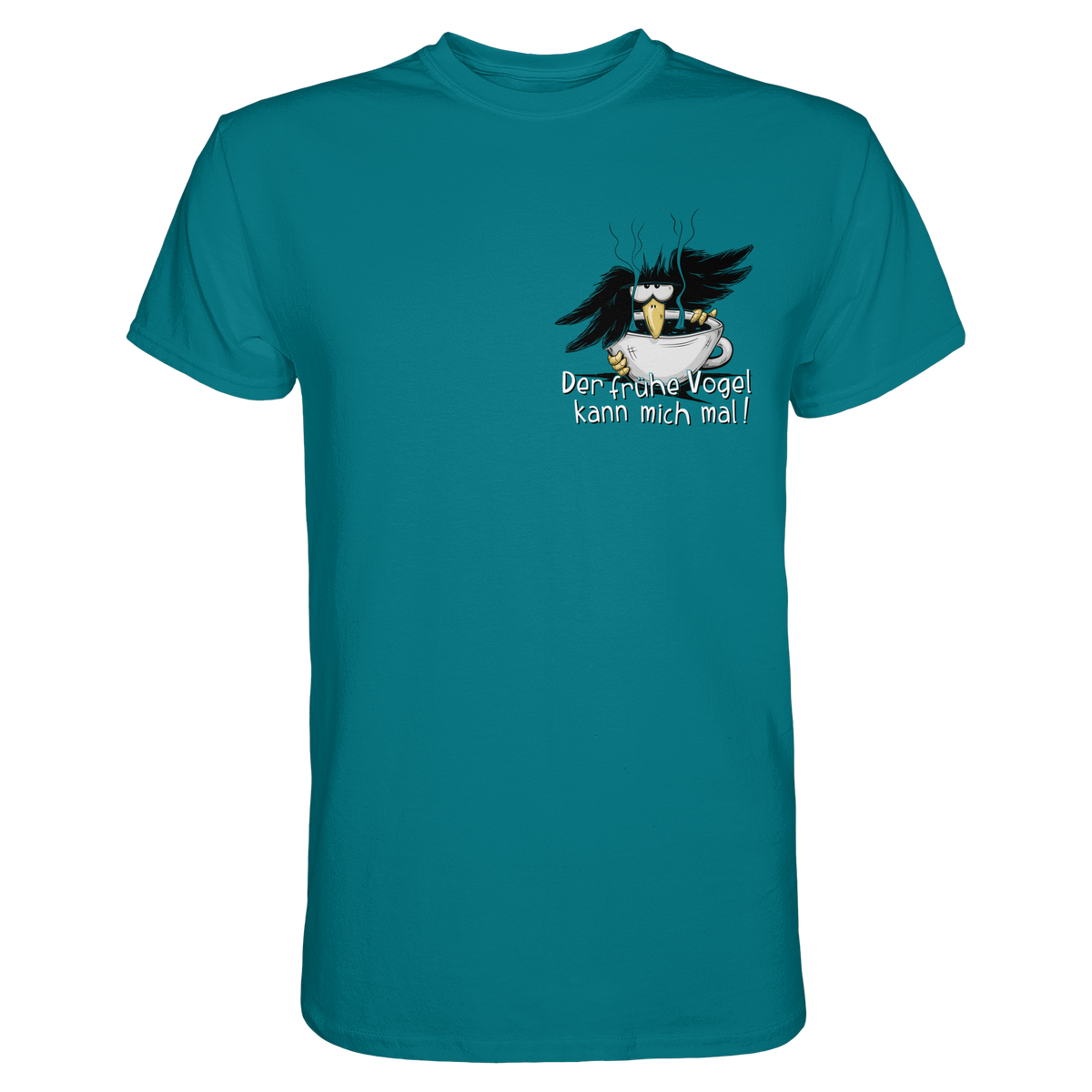 Der frühe Vogel kann mich mal | Kaffee Rabe - Premium Shirt