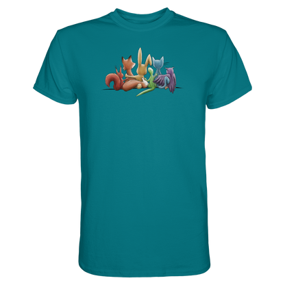 Regenbogen Tiere für Freundschaft, Toleranz und Vielfalt - Premium Shirt