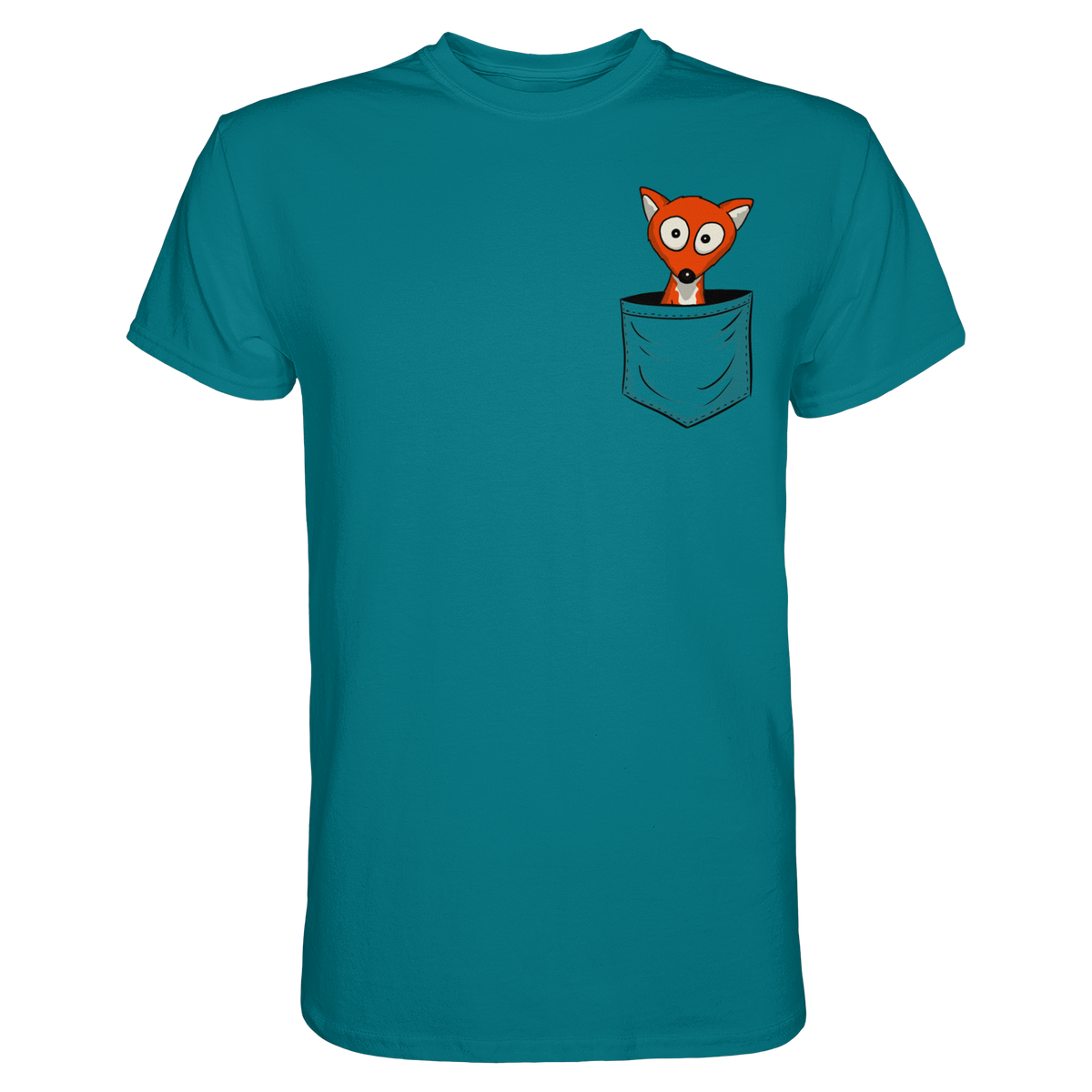 Fuchs in der Brusttasche | Taschen-Fuchs - Premium Shirt