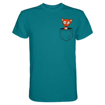 Fuchs in der Brusttasche | Taschen-Fuchs - Premium Shirt