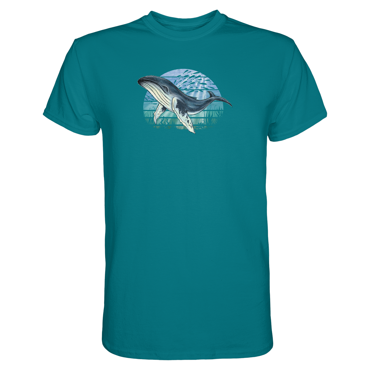 Retro Unterwasser Buckelwal - Premium Shirt