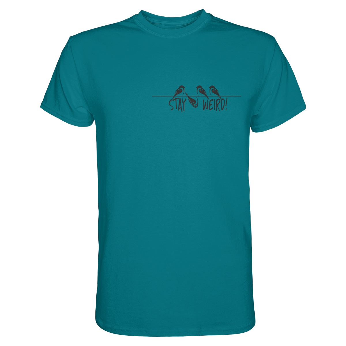 Stay Weird! Schräger Vogel Spatz - Premium Shirt
