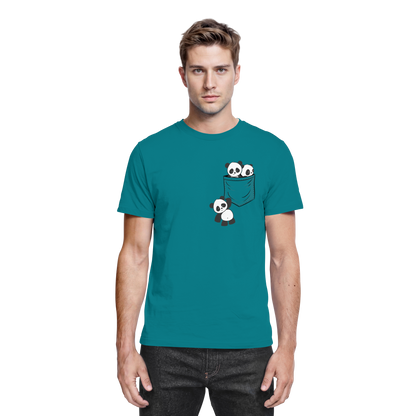 Kawaii Pandas in der Tasche - Premium Shirt