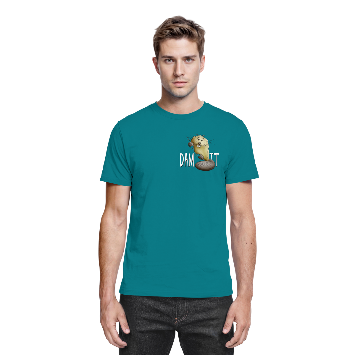 Dam It Verdammt Lustiger Biber - Premium Shirt