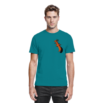 Süßes Eichhörnchen klettert - Premium Shirt