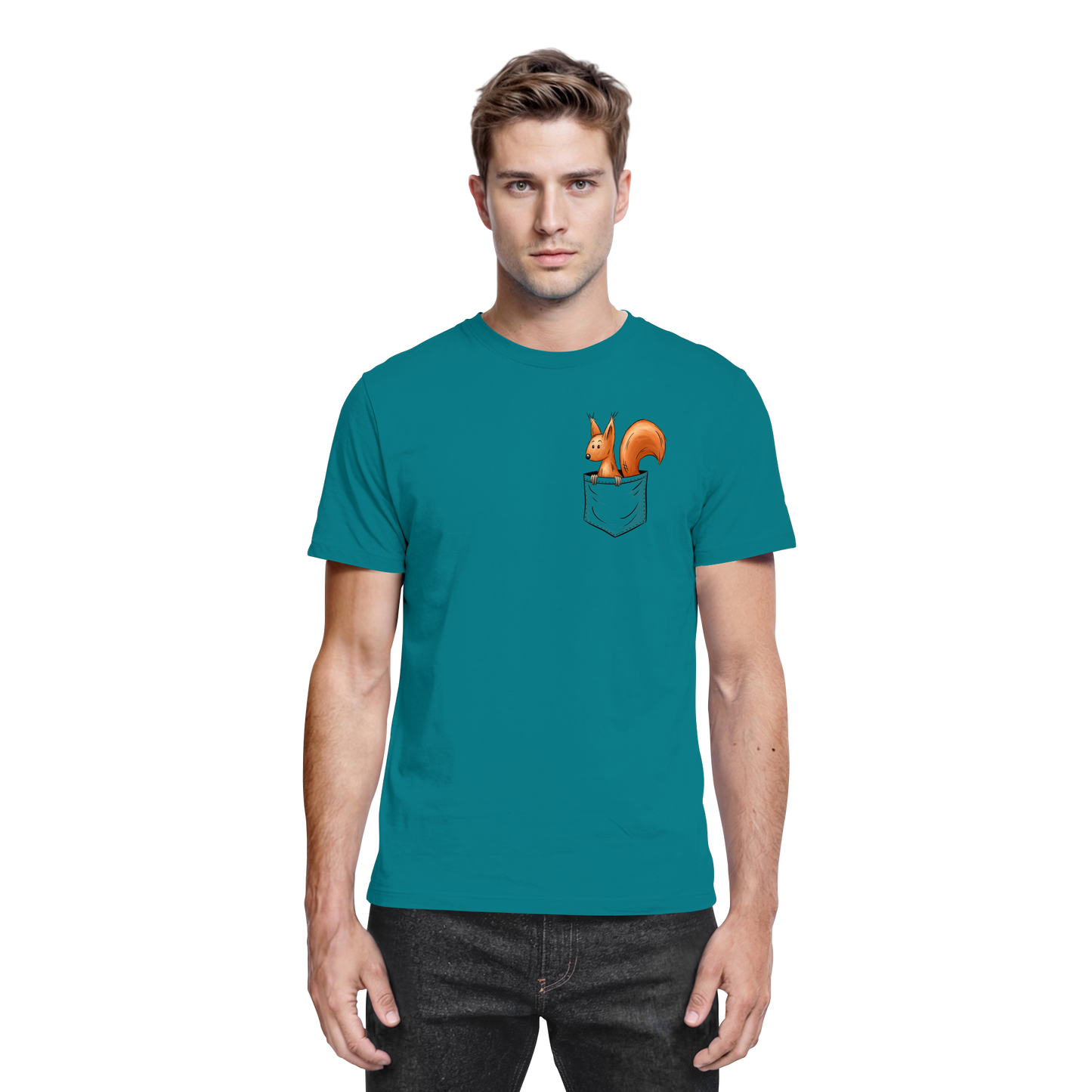 Lässiges Eichhörnchen In Tasche - Premium Shirt