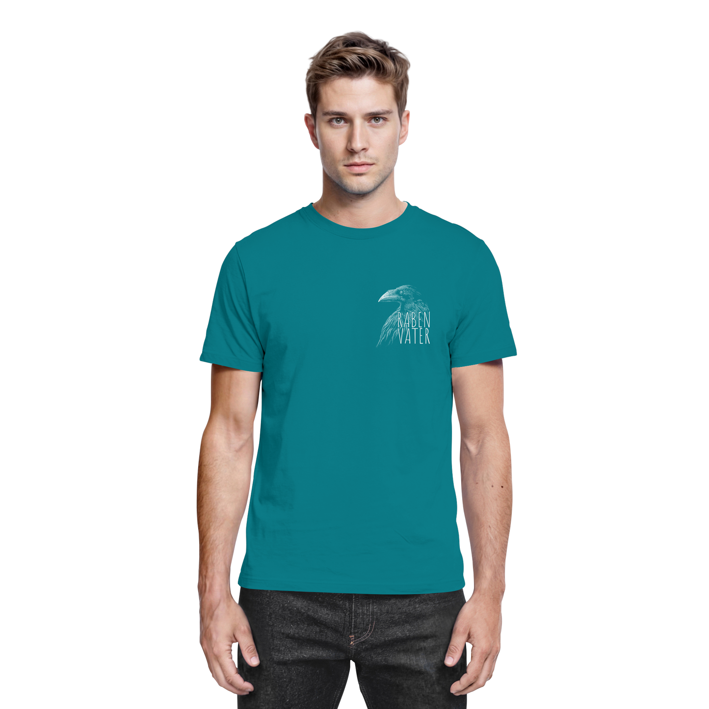 Rabenvater schwarzer Rabe Krähe - Premium Shirt