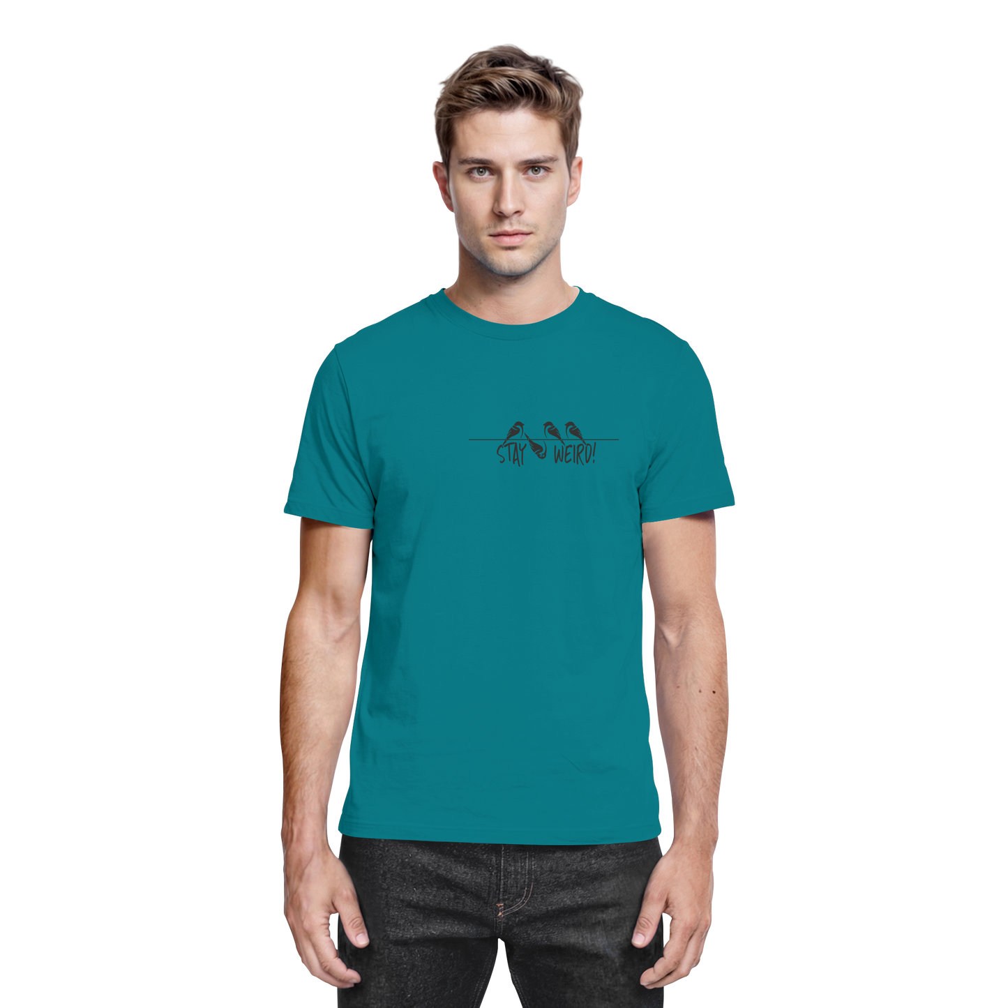 Stay Weird! Schräger Vogel Spatz - Premium Shirt