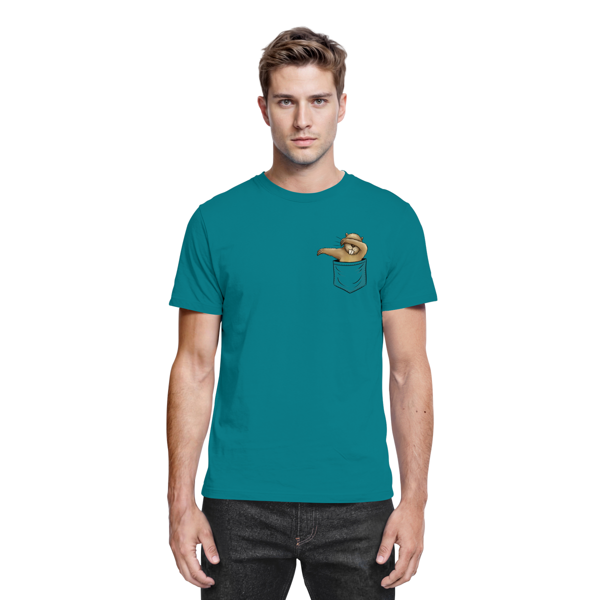 Dabbender Biber in Deiner Tasche - Premium Shirt