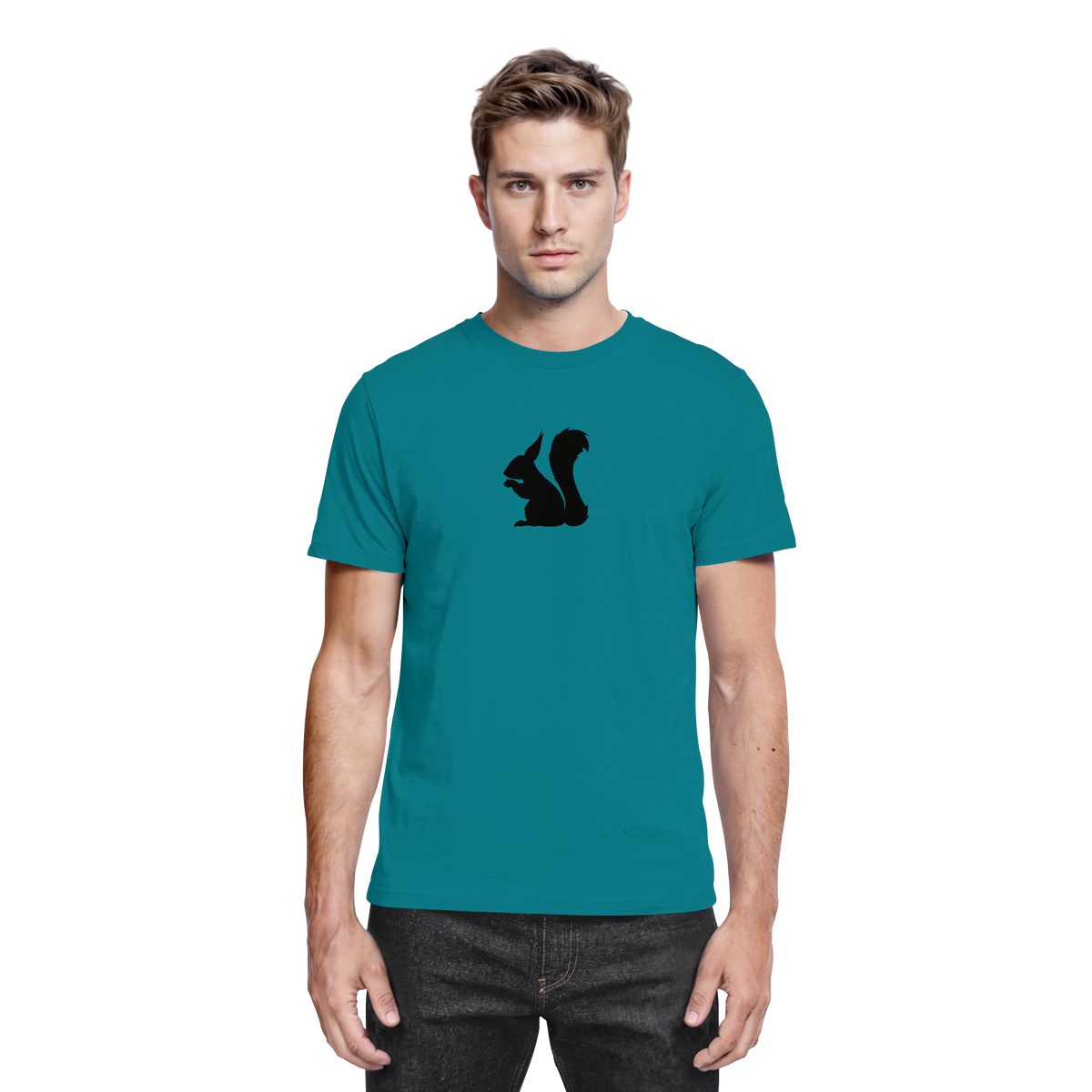 Eichhörnchen Silhouette - Premium Shirt