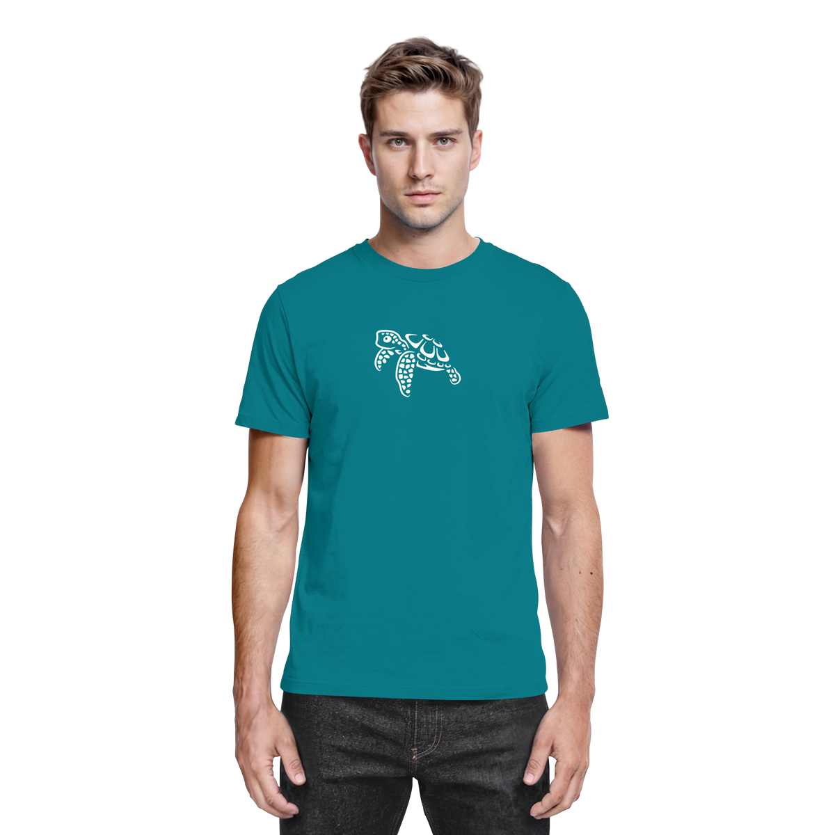 schwimmende Meeres-Schildkröte - Premium Shirt