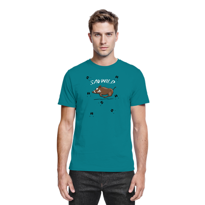 Sauwild wilde Sau | Wildschwein Keiler - Premium Shirt