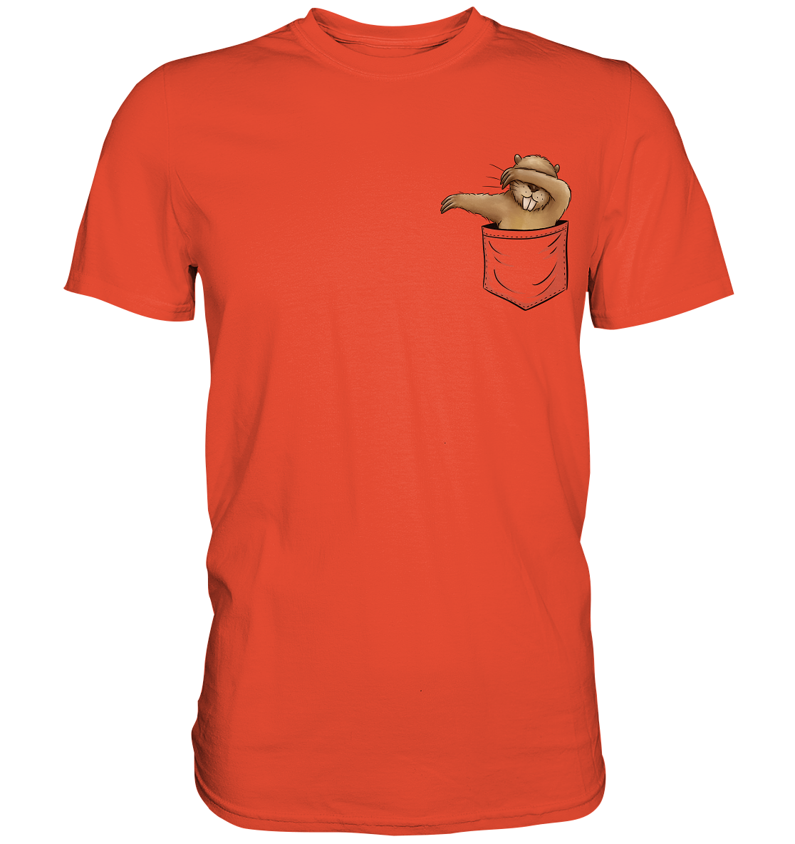 Dabbender Biber in Deiner Tasche - Premium Shirt