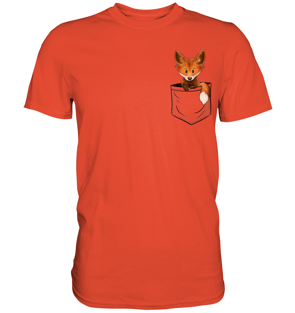 Funky Fuchs in der Tasche - Premium Shirt