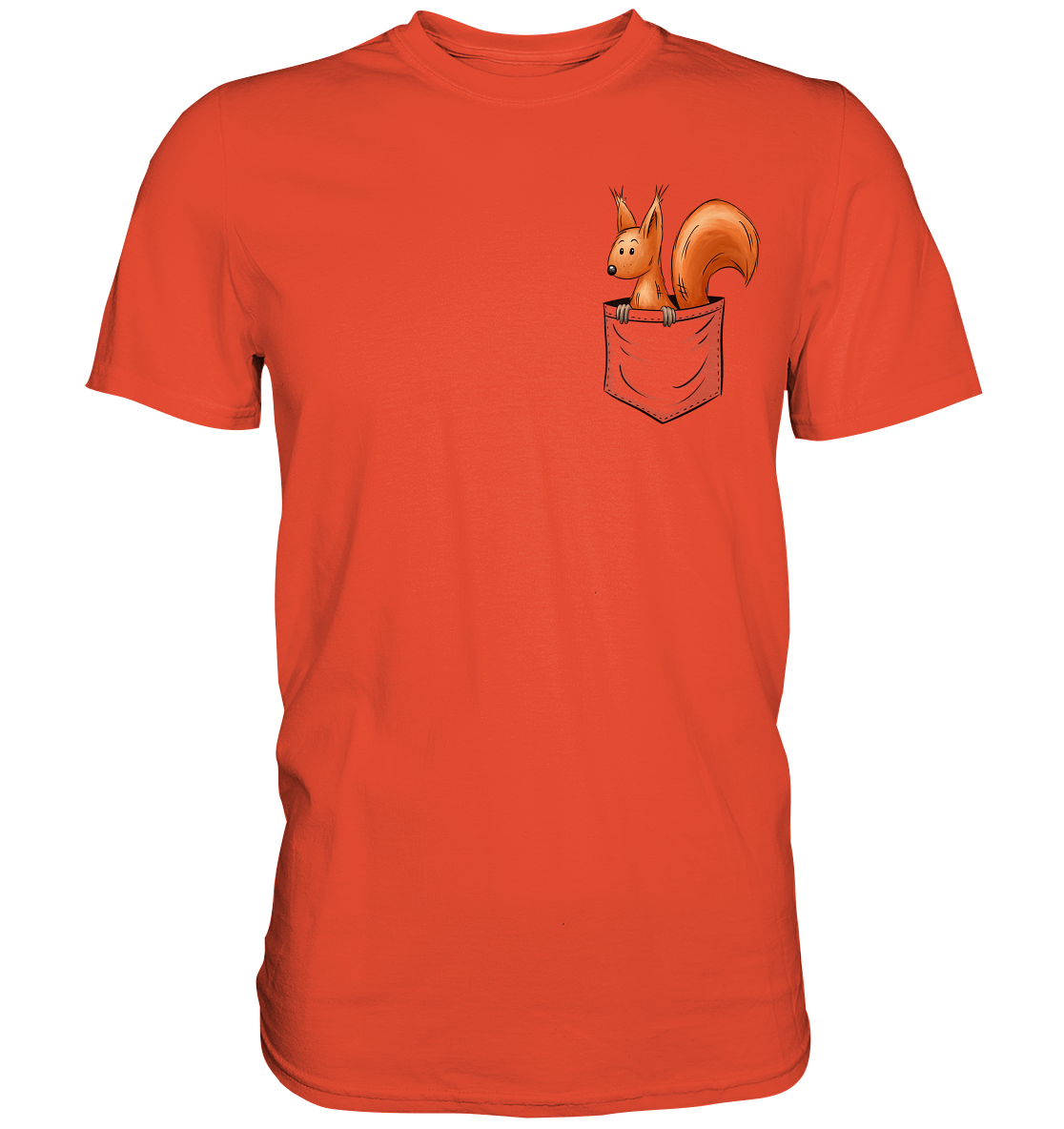 Lässiges Eichhörnchen In Tasche - Premium Shirt