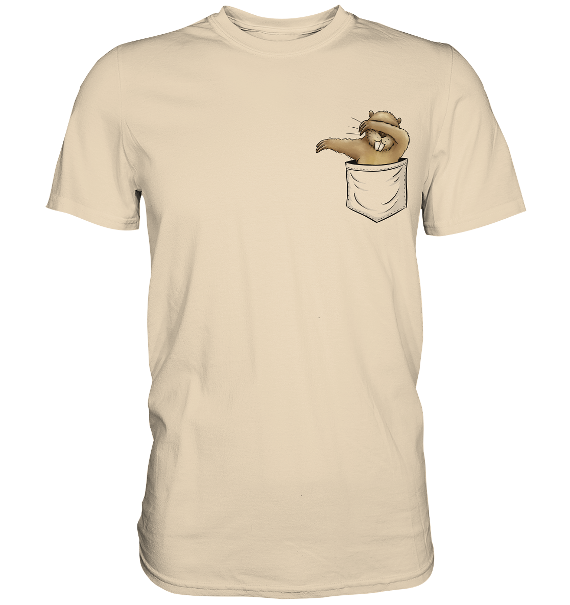 Dabbender Biber in Deiner Tasche - Premium Shirt