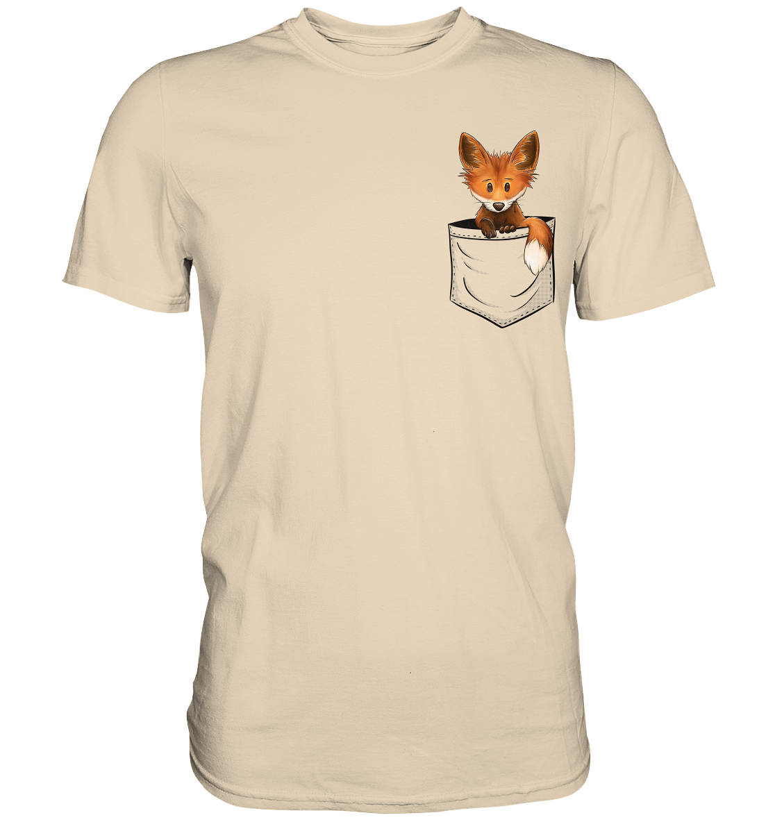 Funky Fuchs in der Tasche - Premium Shirt