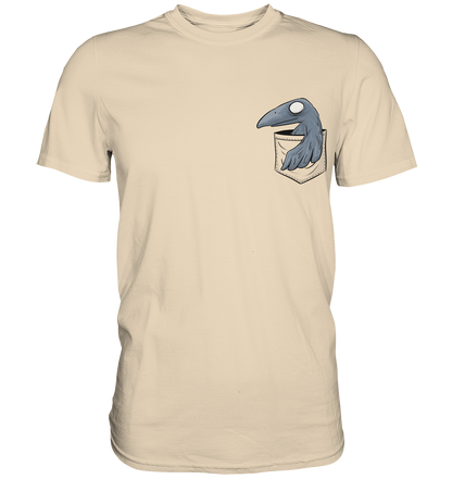 Grufti Rabe Krähe in der Tasche - Premium Shirt