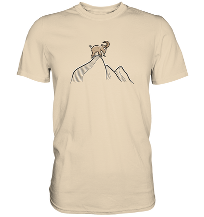 Ziegenbock in den Bergen - Premium Shirt