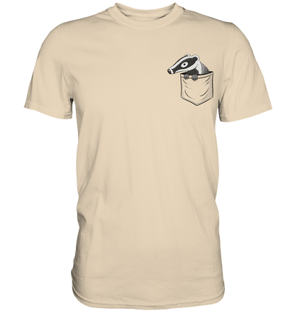 Lustig gemütlicher Dachs In der Tasche - Premium Shirt