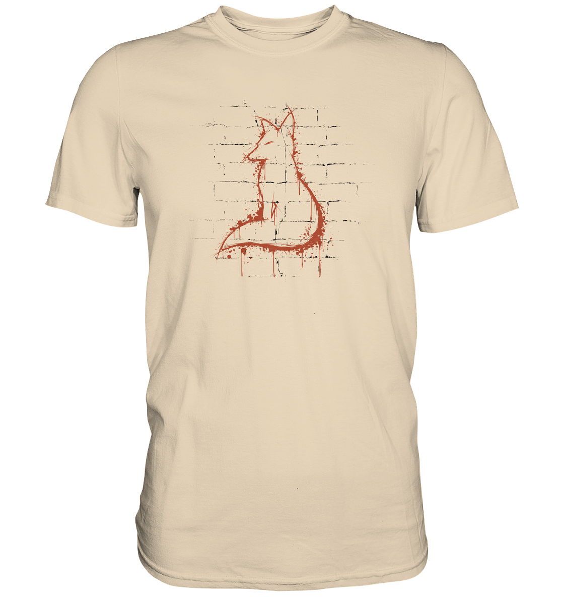Street Art Fuchs Silhouette - Premium Shirt