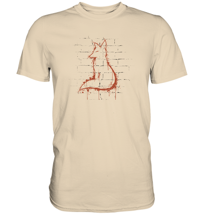 Street Art Fuchs Silhouette - Premium Shirt