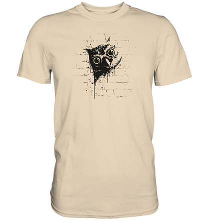 Lässige Street Art Eule - Premium Shirt