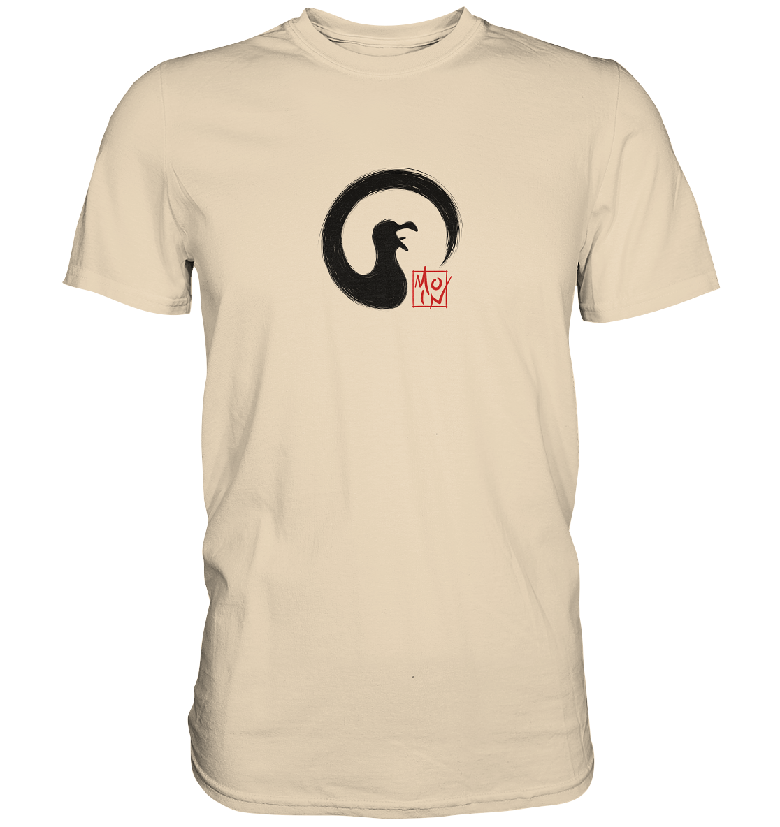 Moin kreischende japanische Enso Möwe - Premium Shirt
