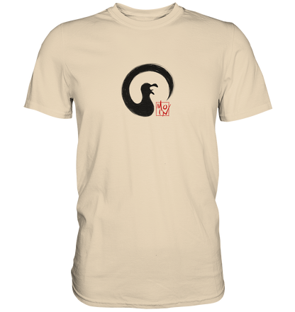 Moin kreischende japanische Enso Möwe - Premium Shirt