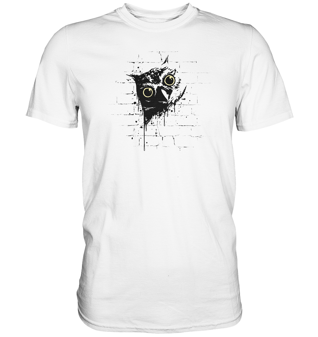 Lässige Street Art Eule - Premium Shirt