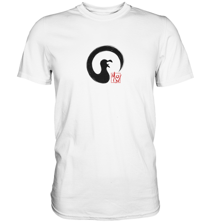 Moin kreischende japanische Enso Möwe - Premium Shirt