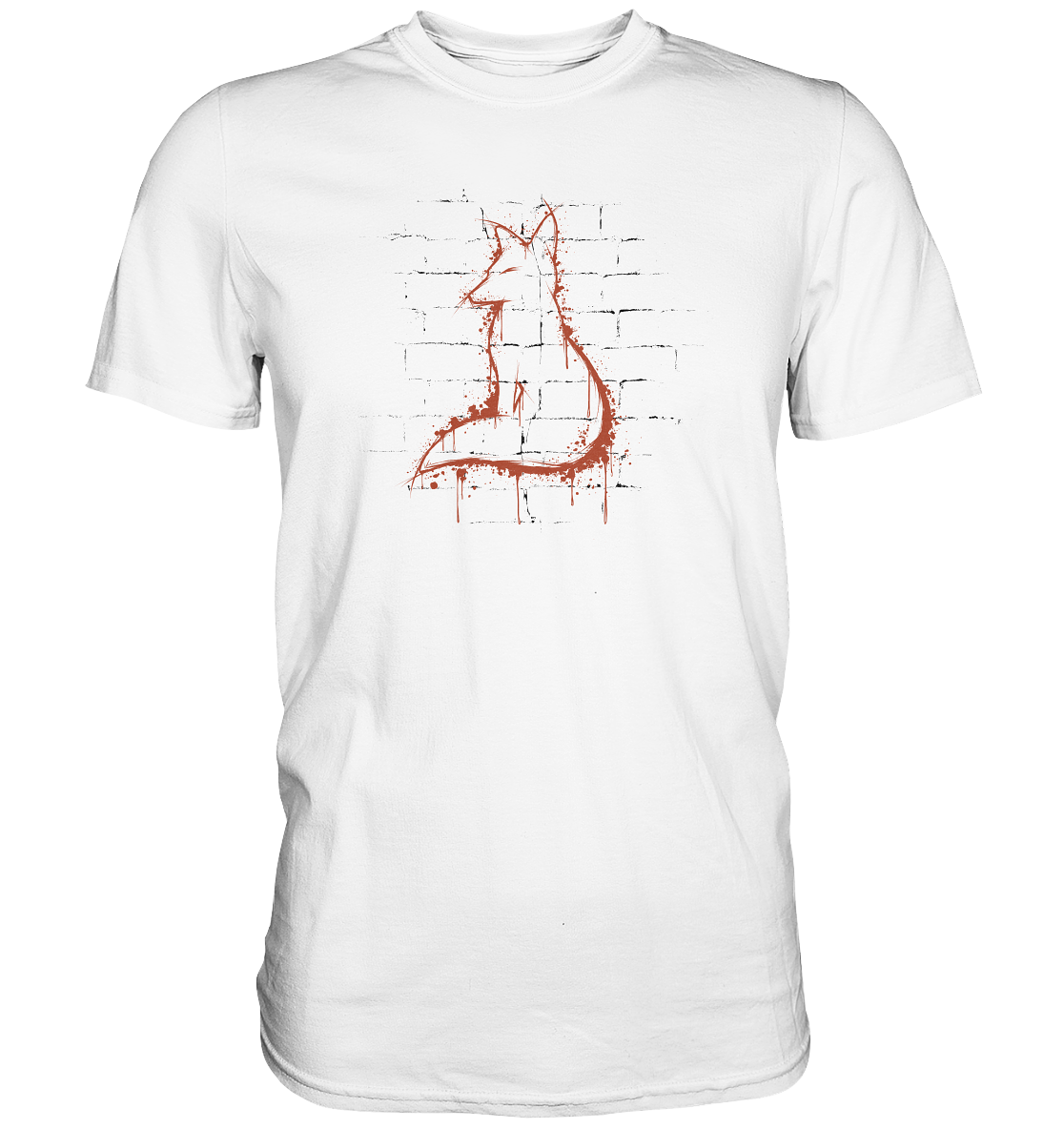 Street Art Fuchs Silhouette - Premium Shirt