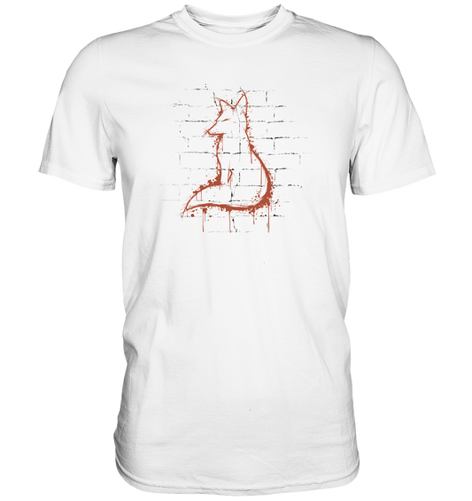Street Art Fuchs Silhouette - Premium Shirt