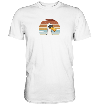 Cool lässige Retro Möwe - Premium Shirt