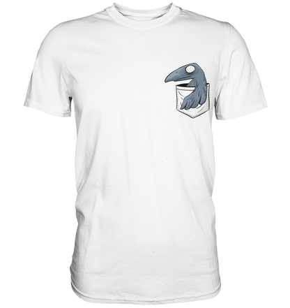 Grufti Rabe Krähe in der Tasche - Premium Shirt