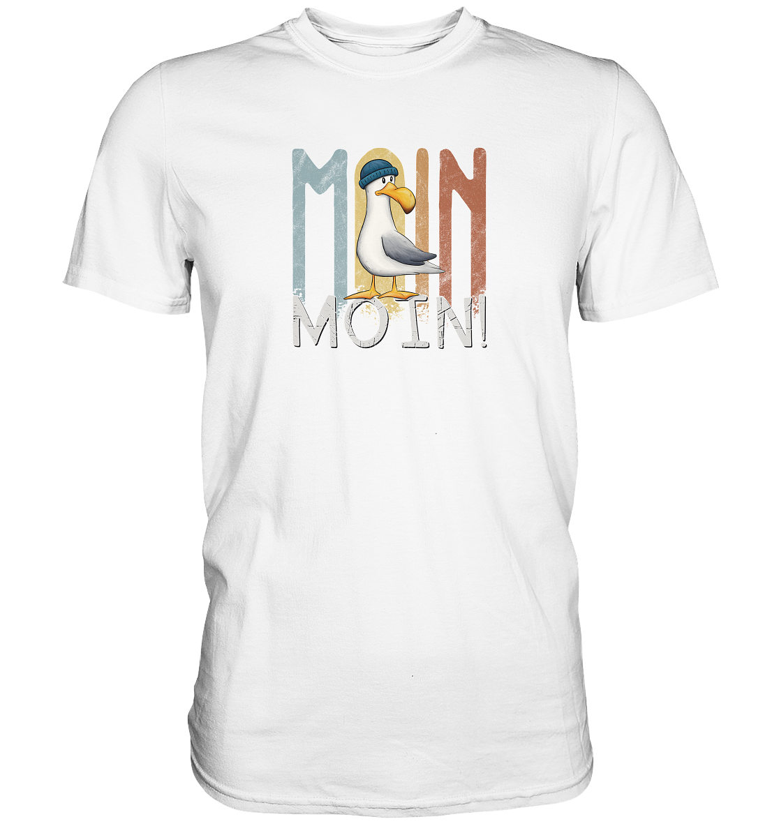 Moin Moin norddeutsche Möwe - Premium Shirt