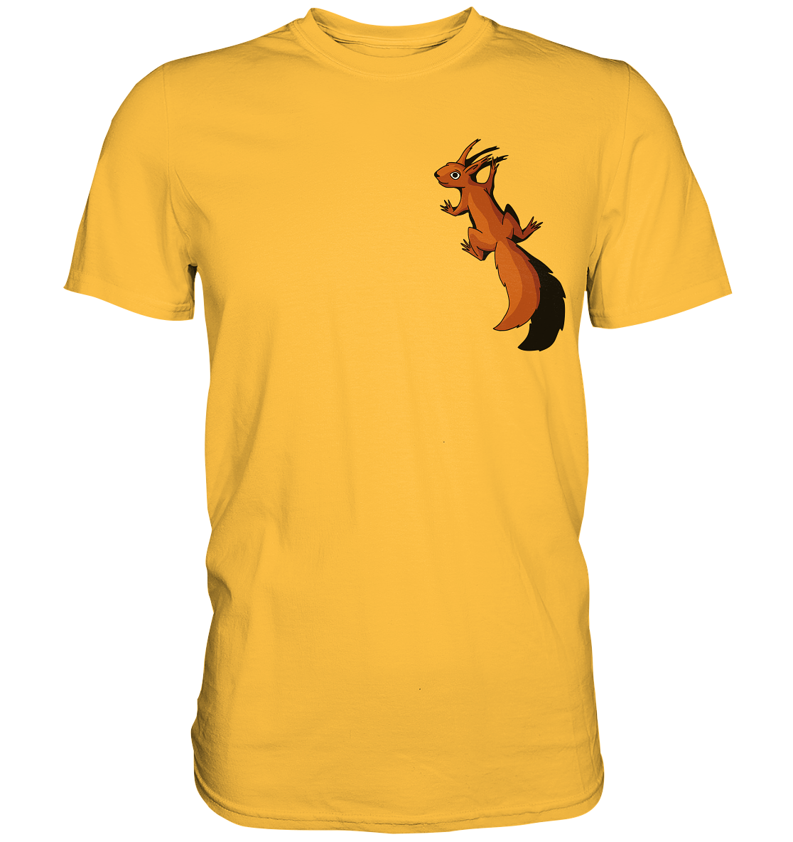 Süßes Eichhörnchen klettert - Premium Shirt