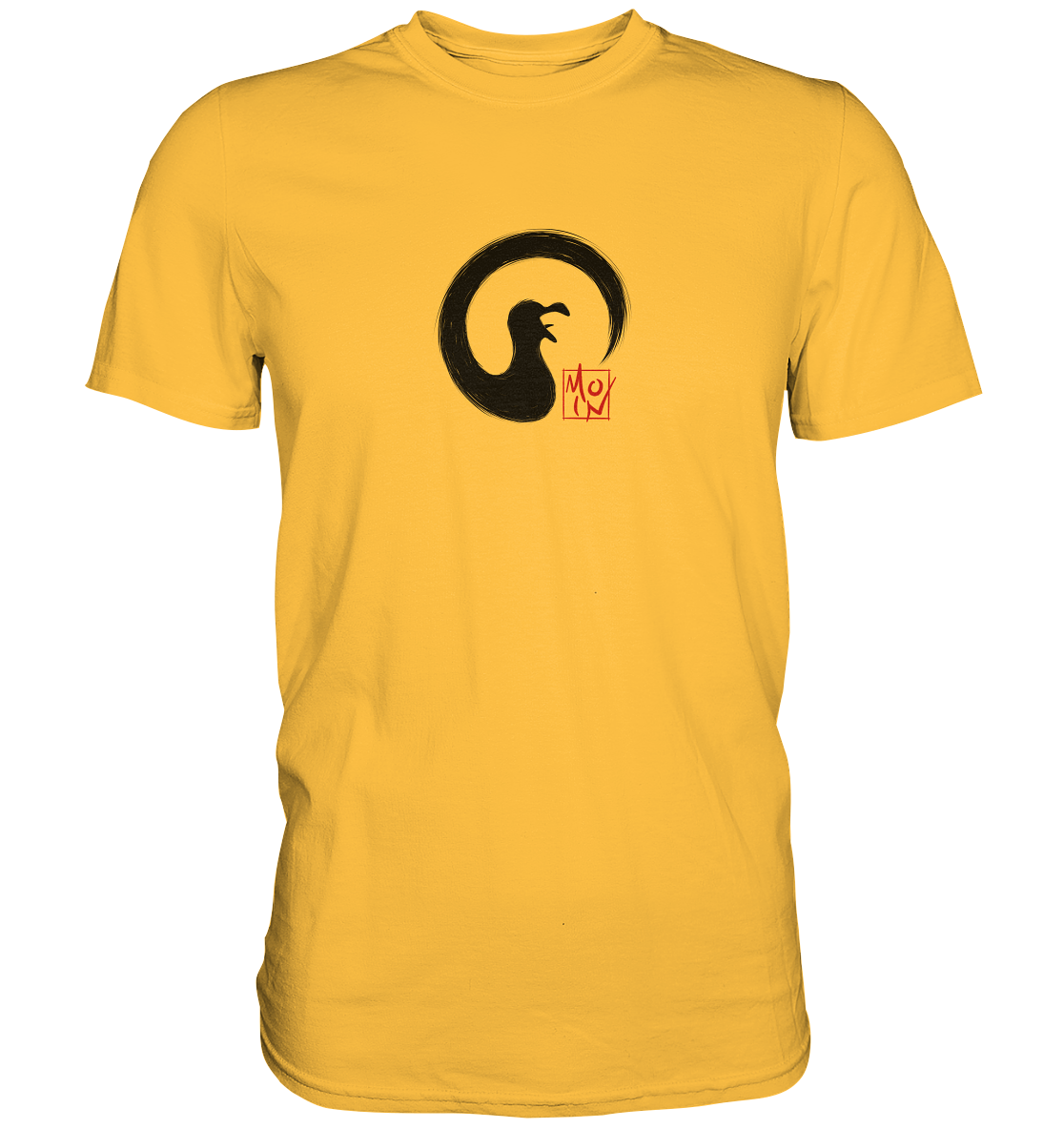 Moin kreischende japanische Enso Möwe - Premium Shirt